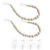 2Pcs Minimalist Bead Curtain Buckles Farmhouse Style Curtain Tie Rope  Drapes Binding