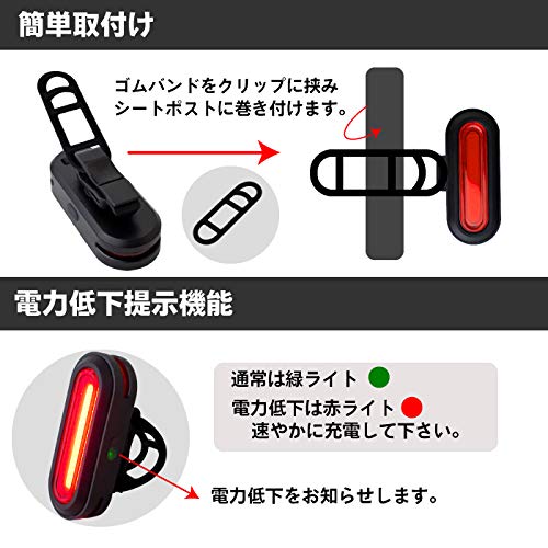 GORIX Задний фонарь для велосипеда USB-перезаряжаемый яркий светодиодный задний фонарь 3 боковых фонаря для шоссейного велосипеда с верхним и нижним расположением фонарей (GX-TL5517)