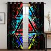 Забавная игра киберспорт крутой дизайн мальчики мужчины светофильтрующие шторы оконные шторы для гостиной спальни 2 шт декор