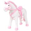 VidaXL Plush Toy Unicorn White and Pink XXL 91328