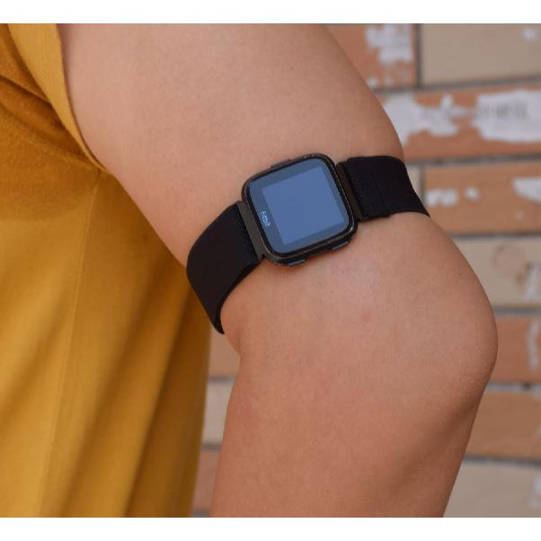 Adjustable Elastic Wrist Band/Ankle Band for Compatible with Fitbit Versa 2/Blaze/Versa/Versa Lite/Versa Special Edition Smartwatch, Stretchy Band