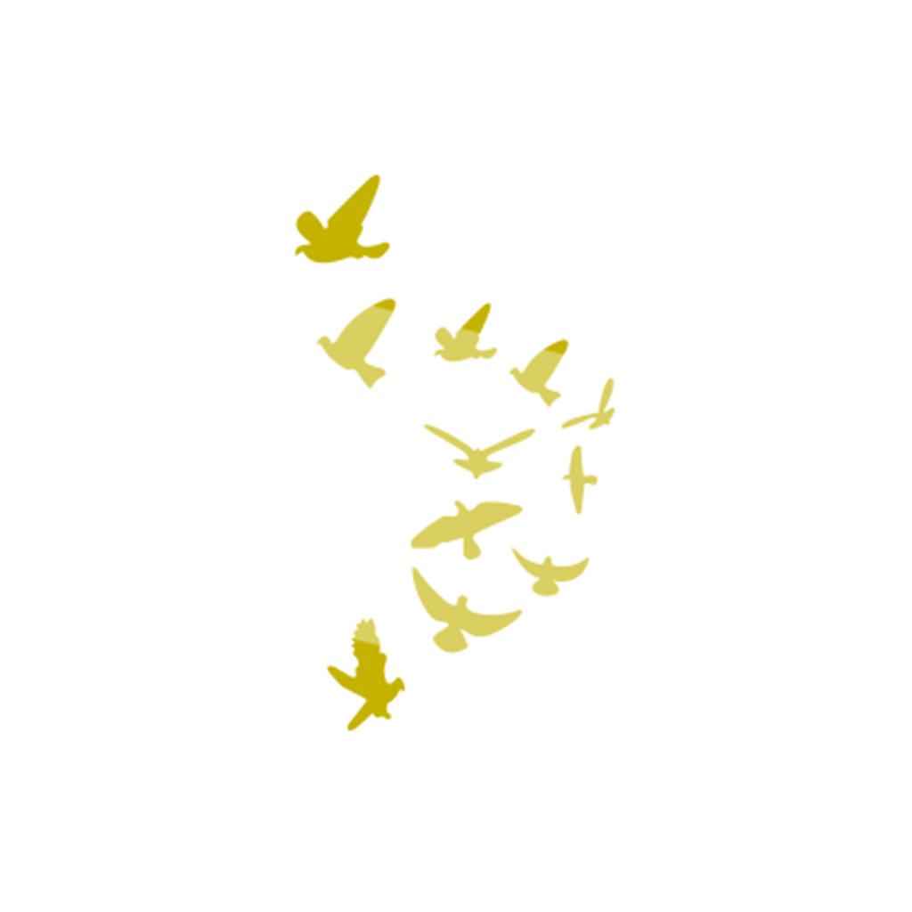 11 шт., акриловые зеркальные наклейки с птицами, 3D съемные наклейки на стены, украшение на стену для спальни, украшения для дома, настенная фреска