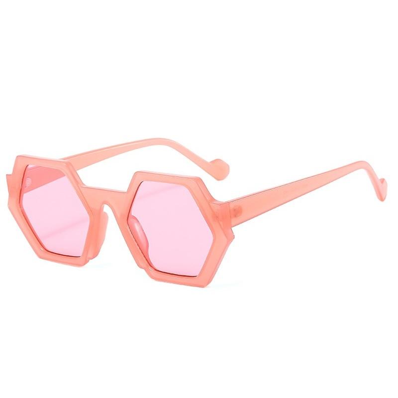 Hexagon Sunglasses Women Brand Designer Green Pink Square Sun Glases Men Driving Fishing Uv400 Leopard Oculus