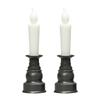 Comolife Buddhist Altar LED Candles, Set of 2, Electric Candle Style, LED, Fireless, One-Touch Operation, with Candlestick, No Wiring Required,