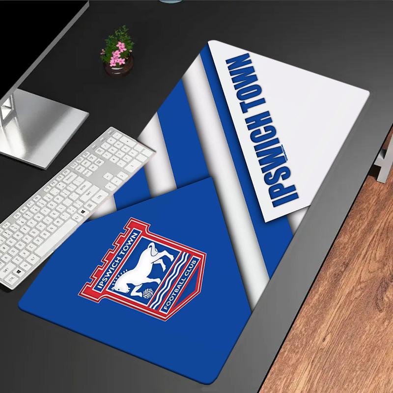 Ipswich Town Football Club Crest mouse pad, rubber base, esports desk mat, mouse pad for gamers and office use, gaming desk , easy to clean mat