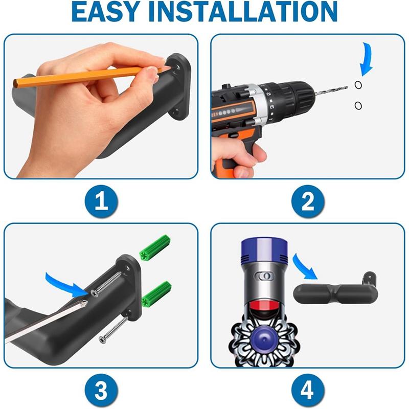 2шт настенный держатель для пылесоса подставка для Dyson V8 V7 V6 V10 V11 V15 Shark IZ562H IZ682H IZ361H беспроводной пылесос