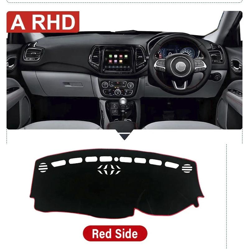 Накладка на приборную панель автомобиля Защита от света Платформа приборов Накладка на стол Коврики Ковры Аксессуары Для Jeep Compass MP M6 2017 2018 2019 2020