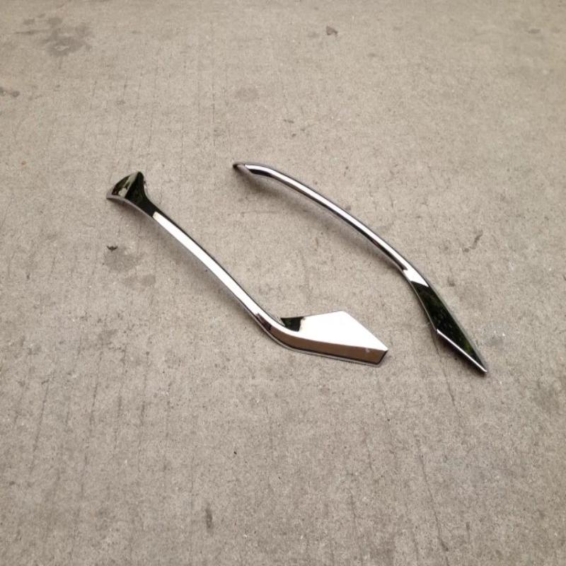 Car Styling Chrome Rear Fog Light Lamp Cover Trim Bezel Frame Styling Bumper Molding Garnish For Honda Hrv Vezel Hr-V 2014