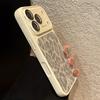 Роскошный Чехол для Телефона с Текстурой Кожи Леопардового Принта Для iPhone 17 16 15 14 Pro Max 13 Защита Кристаллической Линзы Ударопрочный Матовый Чехол