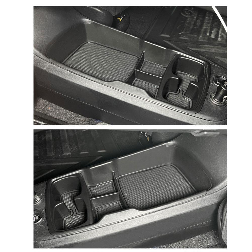 Car Storage Box For Kia EV6 2024-2024 Center Console Storage Box Lower Layer Tray Tidying Center Console Organizer Accessor U3L9
