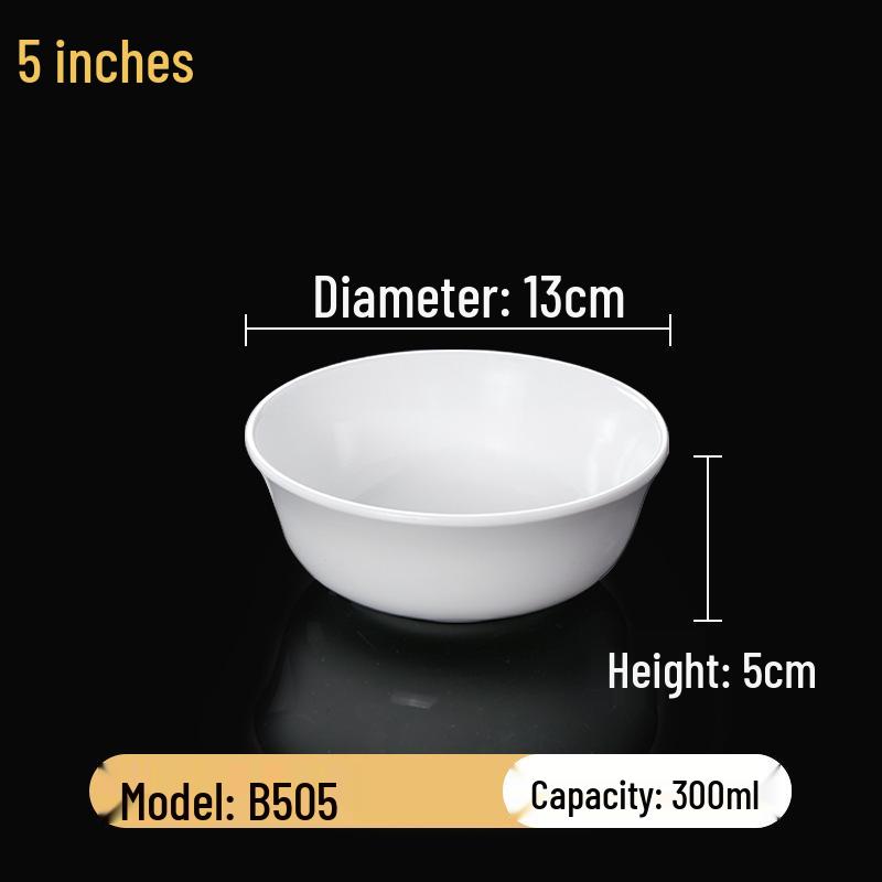 Набор квадратных меламиновых мисок: Идеально для хот-пота, соусов, риса, каши и супа - для коммерческого и ресторанного использования.