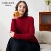 Kemengboka Women's Mock Neck Raglan Sleeve Cashmere Sweater