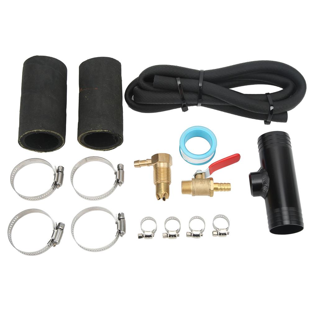 Auxiliary Transfer Tank Connector Kit with Fuel Pipe Connector Tee Clamp 11025 Replacement for Ford
