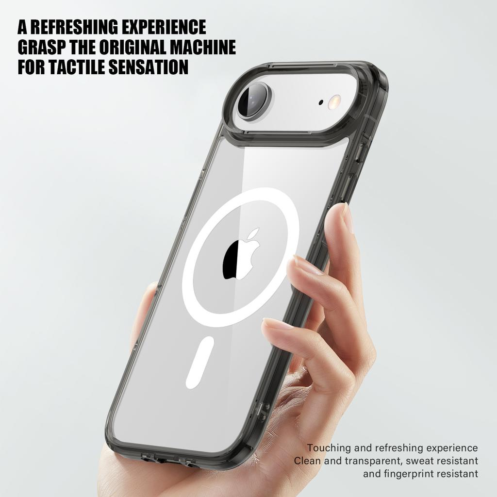 Для iPhone Air Чехол Совместимый с MagSafe ТПУ+ПК Прозрачная Задняя Крышка Телефона