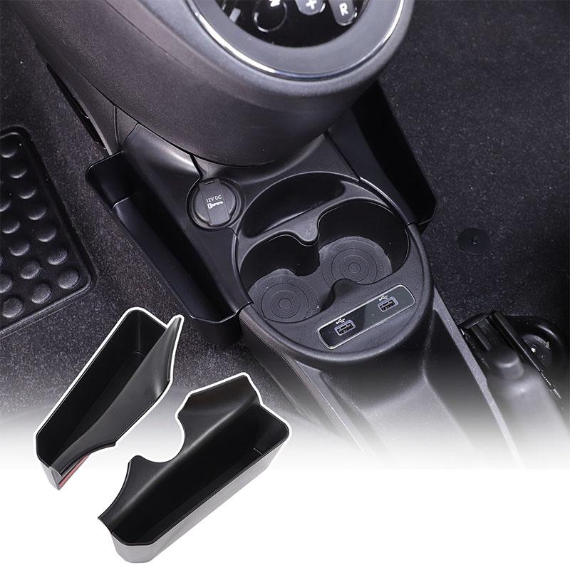 For Fiat 500 2007-2026 ABS Car Central Control Gear Shift Storage Box Organizer Tray Decoration Storage Tidying Accessories
