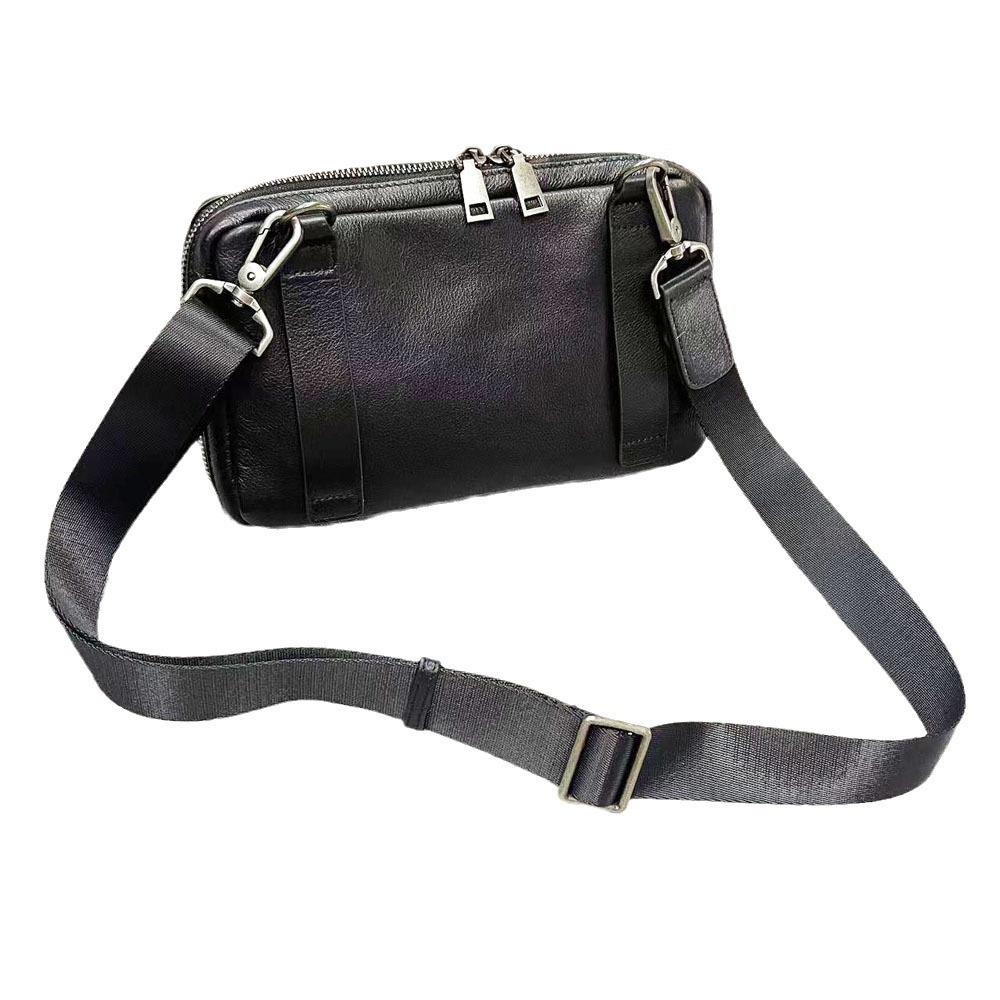 Сумка для мобильного телефона из натуральной кожи, мужской ремень, поясная сумка, сумка-мессенджер через плечо, сумка на молнии из коровьей кожи.