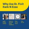 Доктор. Fixit Kwik N Ezee Заполнитель трещин и зазоров в стенах, упаковка из 2 шт. по 150 г, белый, водостойкий герметик для домашнего ремонта
