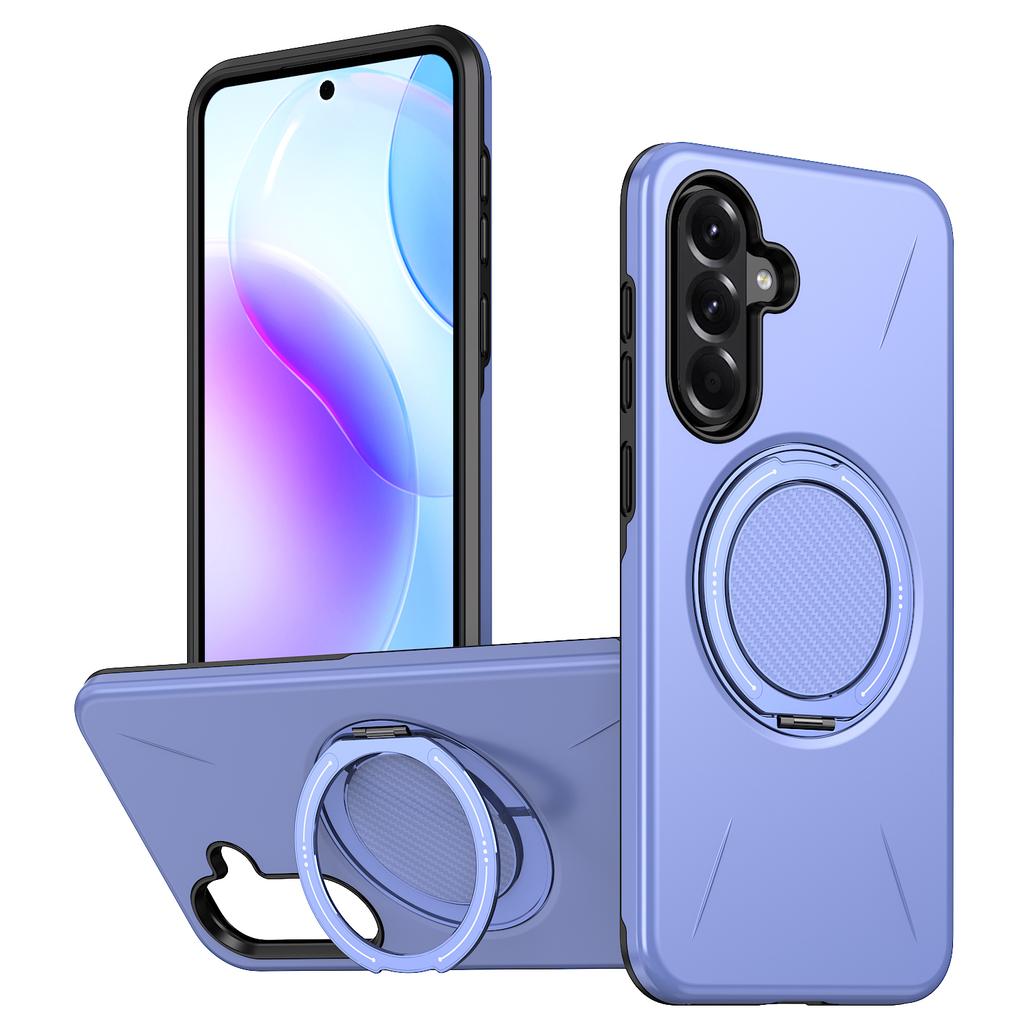 Магнитный чехол для Samsung Galaxy A55 5G с вращающейся подставкой, чехол для телефона из ТПУ+ПК