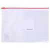 M&G A5 Transparent PVC Zipper File Bags