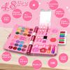VCYCTO Набор для макияжа Игрушка Макияж для девочек Детский макияж Детский набор косметики Косметика для макияжа для детей Игрушечный набор для макияжа Принцессы Детская косметика для макияжа Настоящая Смываемая