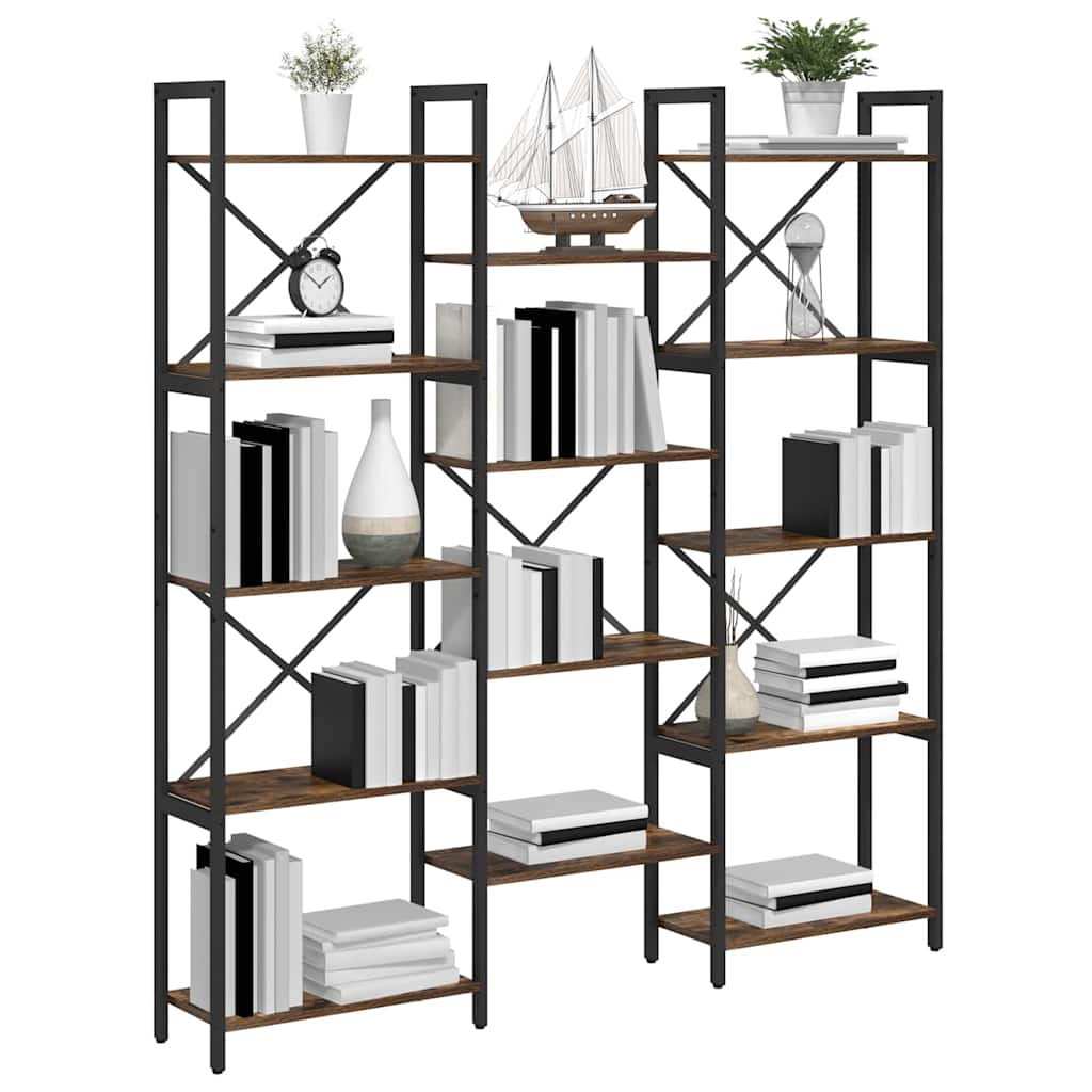 Bookshelf Sonoma Oak 156 x 25 x 167 cm Particleboard