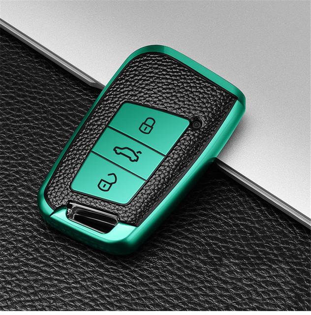 Кожаный чехол для ключей из ТПУ для VW Volkswagen Magotan Passat B8 Skoda Superb Kodiaq A7, брелок с дистанционным управлением, защитный чехол