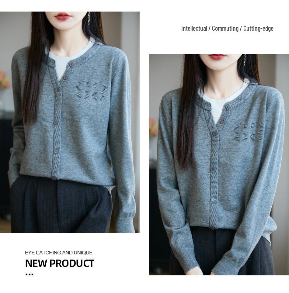 25 осенне-зимних женских трикотажных изделий: Кардиган из двух частей с бархатистой текстурой Энди, в корейском стиле