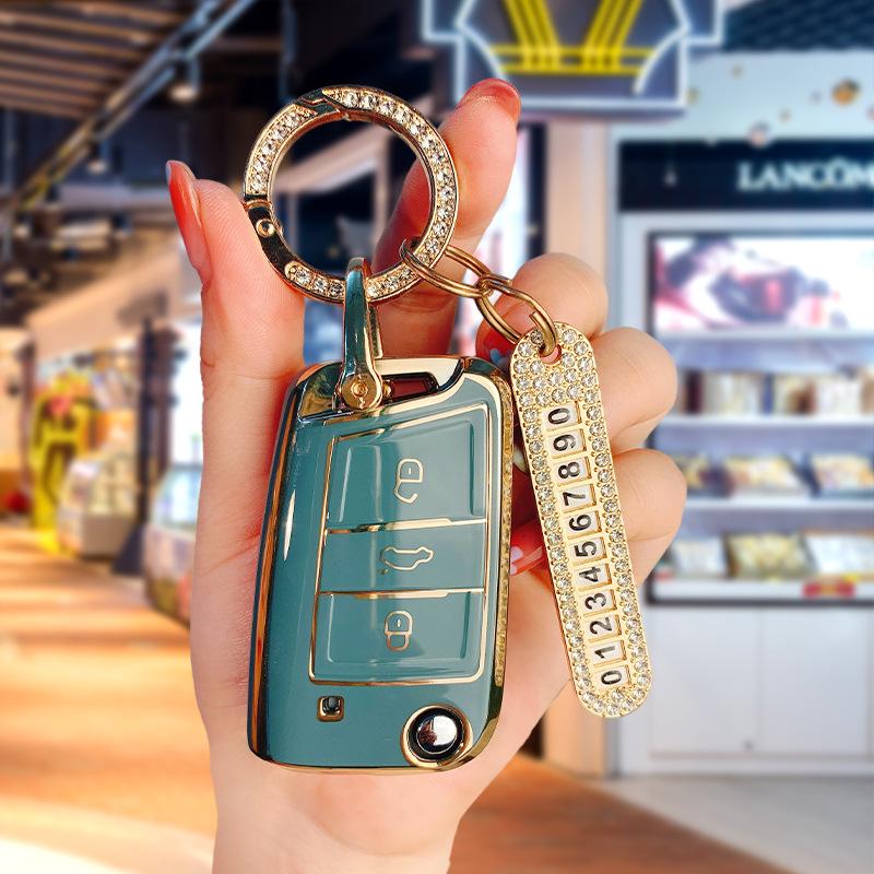 Volkswagen Key Case for Sagitar, Bora, Golf, T-Roc, Tiguan L, Passat, Lavida, Lamando