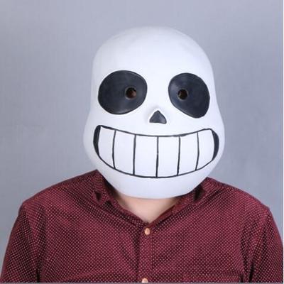 Undertale Sans Latex Косплей Забавный Белый Полная Голова Взрослые Маски Унисекс Шлемы Реквизит Вечеринка Хэллоуин Необычный Шар