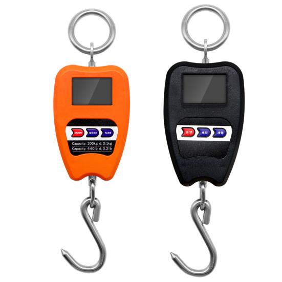Портативные весы с крючками, 200 кг/50 г, высокая безопасность, легко читаемые, компактные электронные подвесные весы прямого типа, промышленные весы