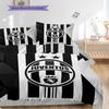 Juventus Football Club Emblem Design Three-piece set (1 * duvet cover + 2 * pillowcase, without core) Bedding set Duvet cover and pillowcase