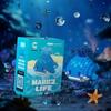 Совместимо с Lechaochao Lechuang Shark Model Marine Life Building Blocks Toy для детей