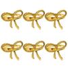 6Pcs Wedding Party Napkin Rings Vibrant Color Metal Napkin Buckles Dining Table