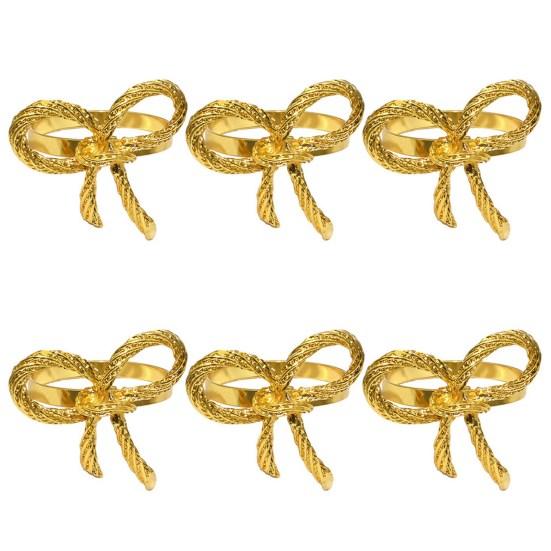 6Pcs Wedding Party Napkin Rings Vibrant Color Metal Napkin Buckles Dining Table