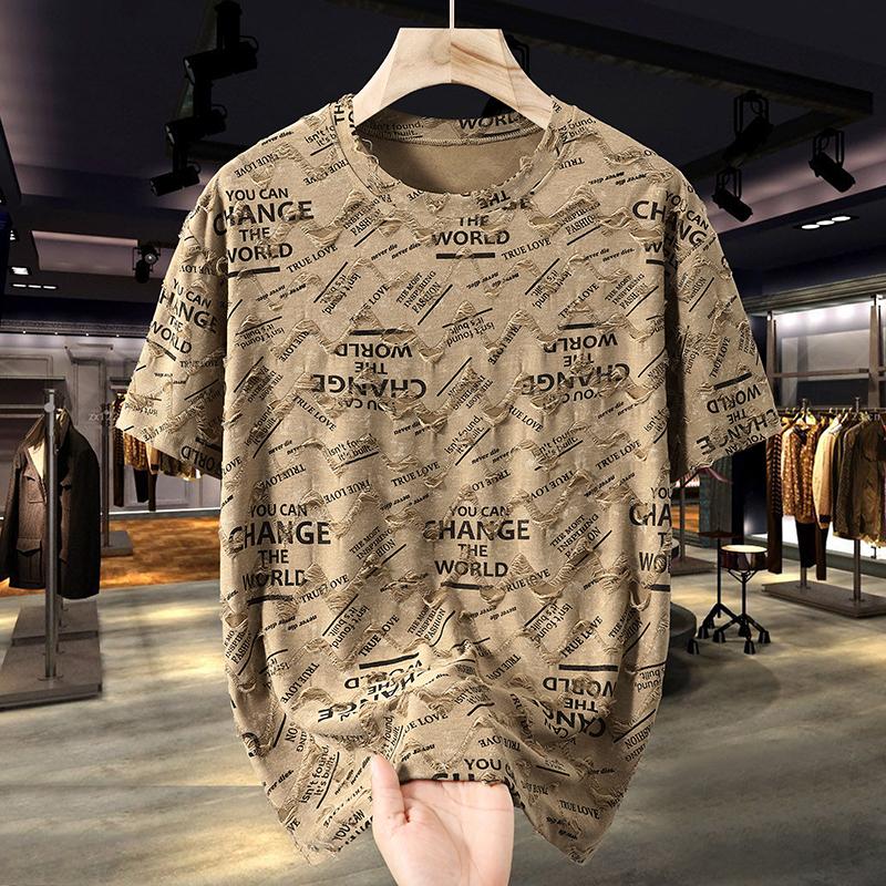 Большие размеры 5XL-12XL, свободная футболка для мужчин, летние топы, повседневная футболка с коротким рукавом, летняя мужская одежда