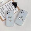 Милый чехол для телефона Usagyuuun Rabbit для iPhone 11 12 Mini 13 14 Pro XS Max X 8 7 6s Plus 5 SE XR прозрачный чехол