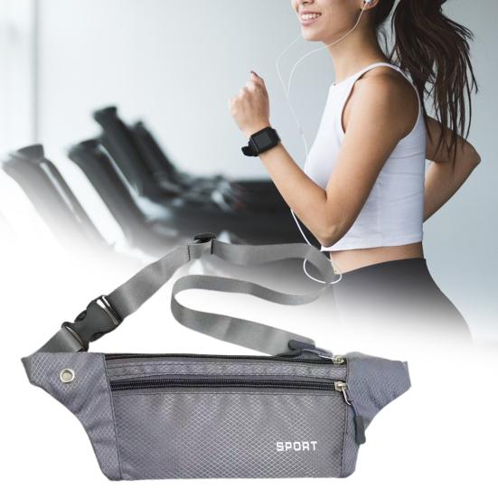 Fanny Pack Multifunction Adjustable High Capacity Multi-pocket Zipper Closure Storage Tear-resistant Outdoor Sports Waist Bag Daily Use