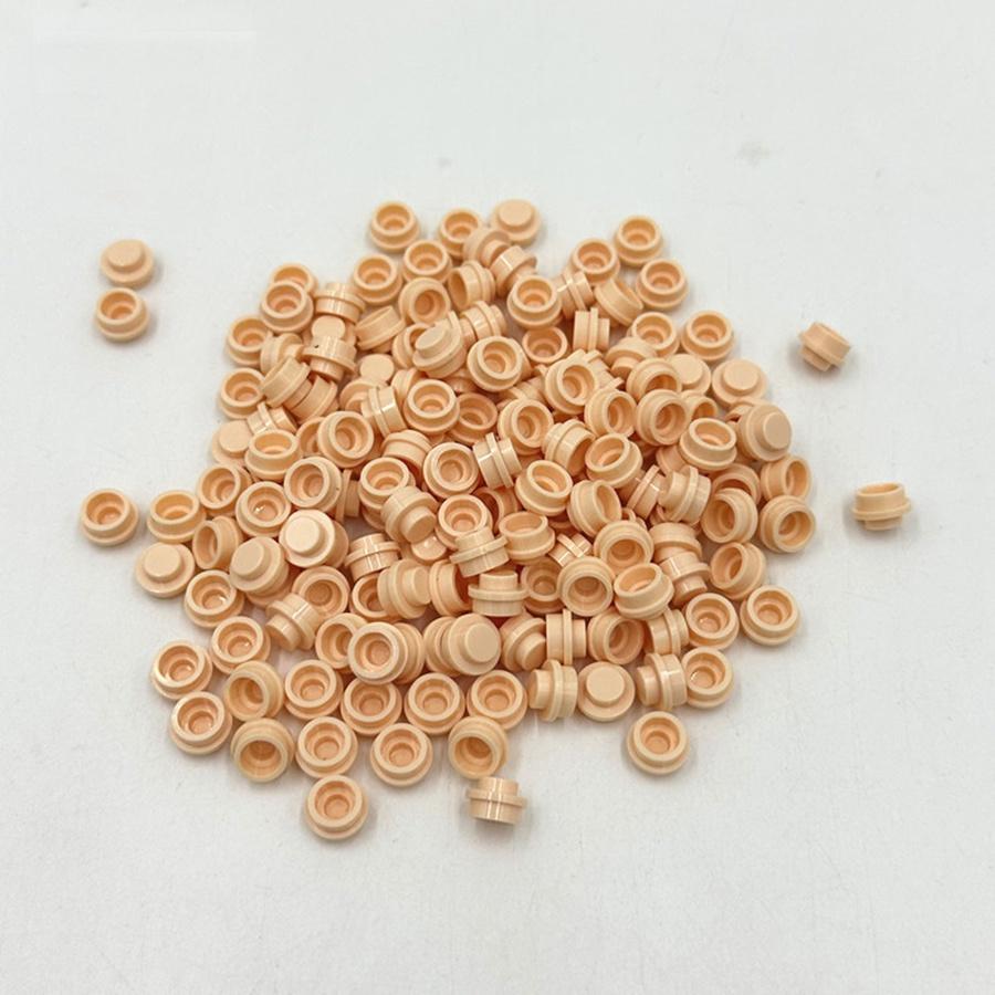 200 шт. DIY строительные блоки 1x1 круглая пластина Pixel Art Kit кирпич оптом, совместимый 4073 аниме-фигурка, просветляющий подарок для детей