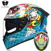 LVS Full Face Motorcycle Helmet Men Women Racing Style Glossy Colorful Design DOT Approved Size S M L XL