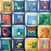 Cartoon Cute Dinosaur Baby Pillowcase Creative Drive Car Alphabet Cushion Pillowcase Home Decor