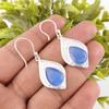 Dark Blue Cat's Eye 925 Solid Sterling Silver Earrings, Handmade Gemstone Earrings Jewelry, Gifts For Wife Brand New Earrings
