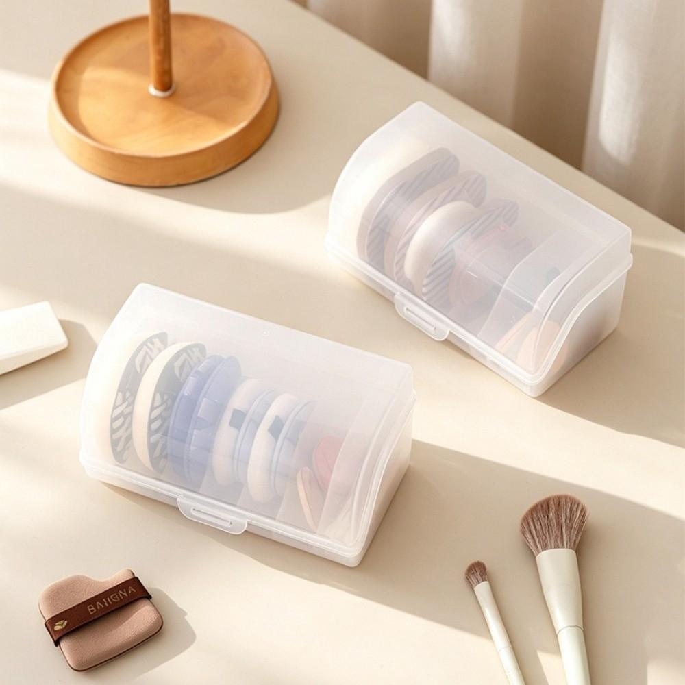 PP Powder Puff Case Dust-proof Beauty Sponge Holder Durable Makeup Sponge Storage Box Home Travel