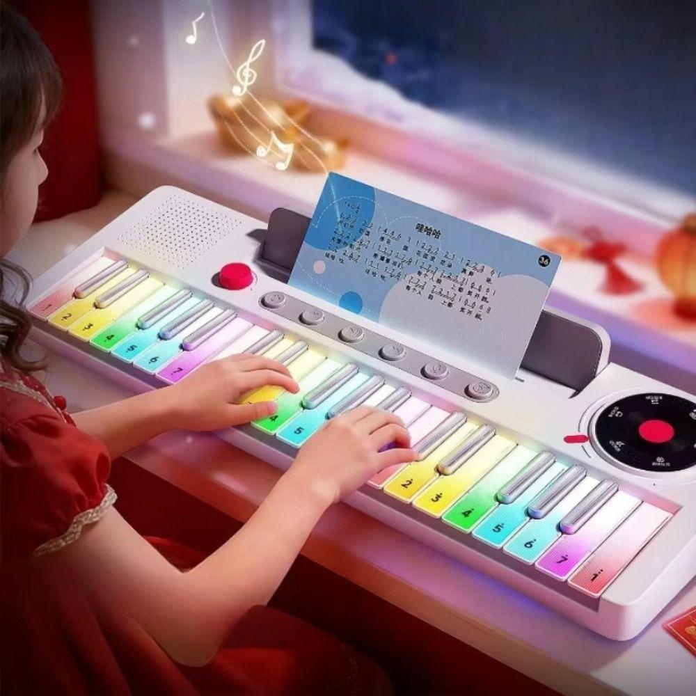 22 Timbre Kids Electronic Piano Toy LED Colorful Lights Piano Keyboard Toy Children Gift
