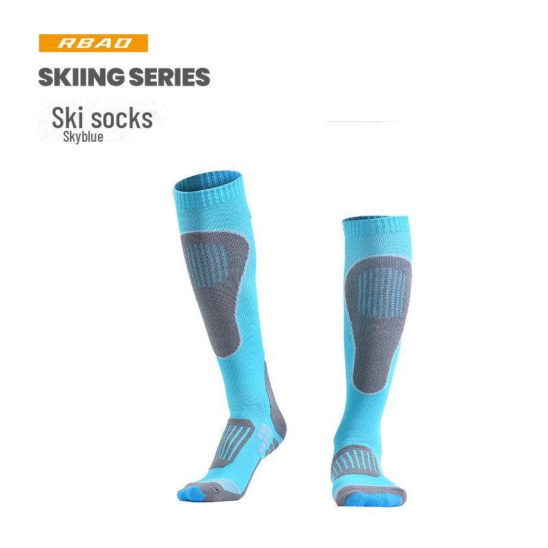 «Унисекс, длинные носки для катания на лыжах и походов — теплые, плотные, махровые, функциональные для занятий спортом на открытом воздухе осенью/зимой».