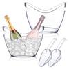 Wutuo Portable Plastic Ice Bucket for Wine & Champagne