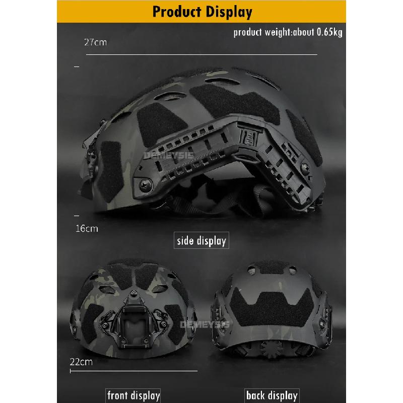 Tactical Fast Helmet Airsoft CS Game Helmets Outdoor Sports Hunting Shooting Paintball Head Protective Gear