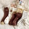 Plush Floor Socks Warm Winter Sleep Socks Cute Capybara Socks For Women Girls