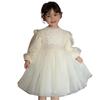 Coyoohouse Clearance Long Sleeve Princess Dress with Lace and Floral Formal Easy Perfect for and Entrance and Sizes Dress, Girls' Print, Corduroy,