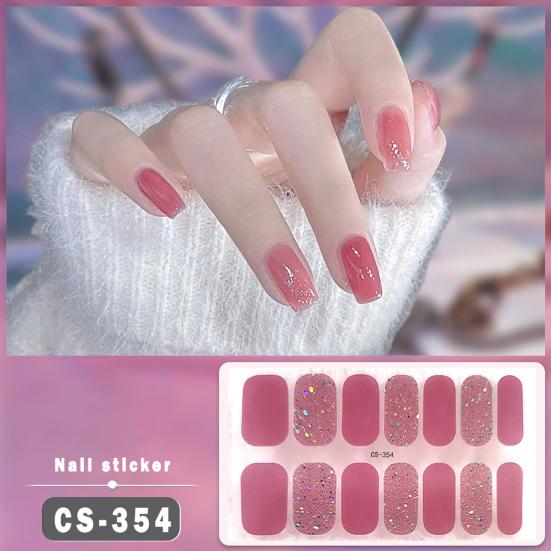 1 лист гелевых полосок для ногтей, не требующих УФ-лампы, легко наносятся и снимаются, самоклеящиеся наклейки для ногтей, долговечные, водостойкие, качественные, с блестками, однотонные, декоративные обертывания для ногтей