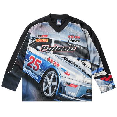 Palace Черные топы унисекс Racey Jersey P28ES009